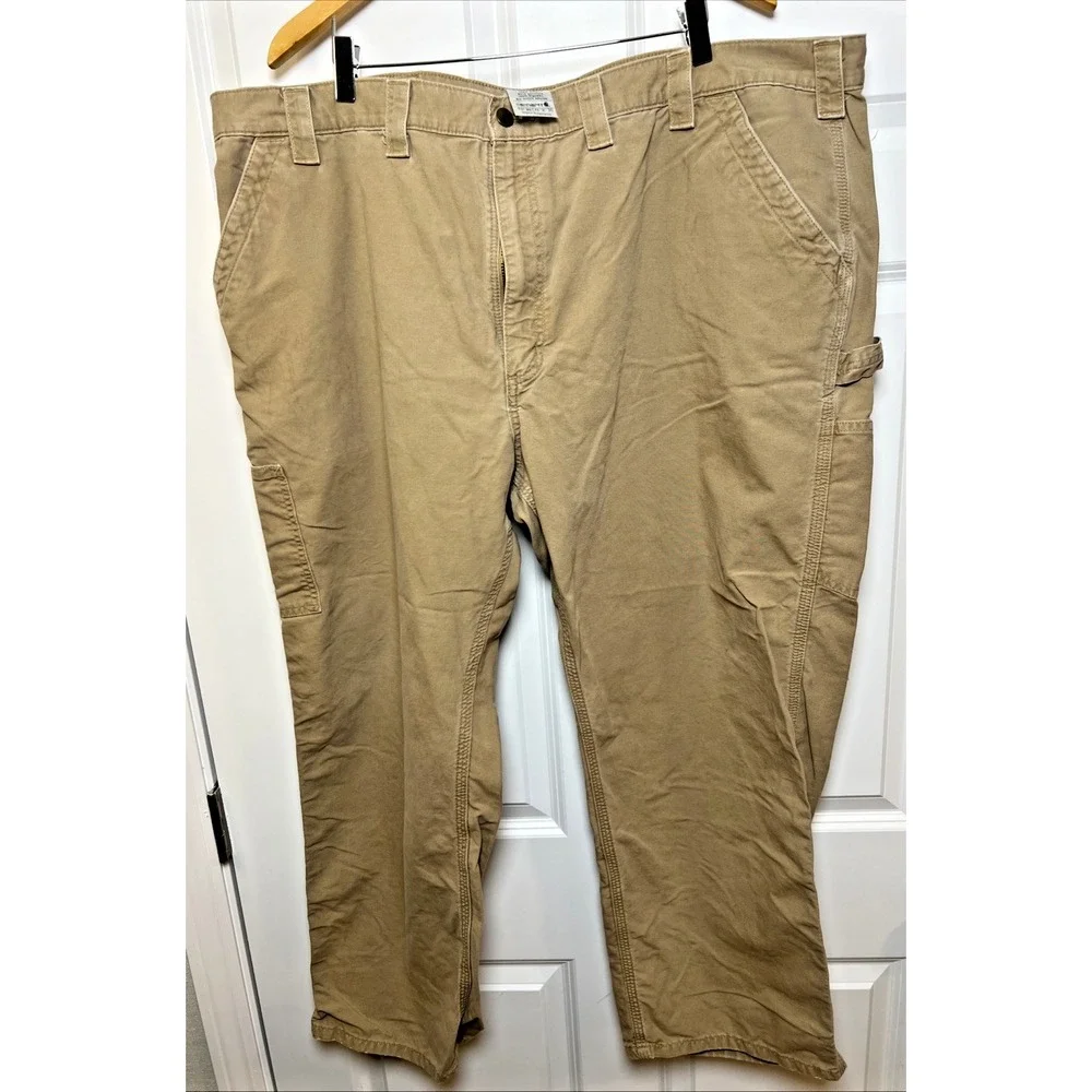 Carhartt B151 Canvas Work Pants 46x30 DKH Khaki Original Fit Mexico‎